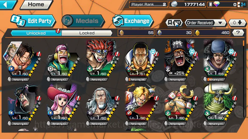 One Piece Bounty Rush Accounts Starter Global|4 EX| TFE Marshall D.Teach,T5E St.Jaygarcia Saturn,Blackbeard Kuzan,AM Sword 4