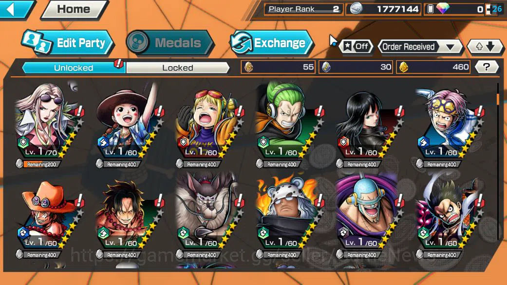 One Piece Bounty Rush Accounts Starter Global|4 EX| TFE Marshall D.Teach,T5E St.Jaygarcia Saturn,Blackbeard Kuzan,AM Sword 5