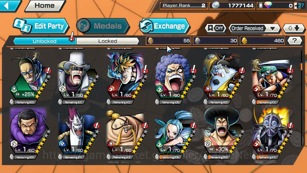 One Piece Bounty Rush Accounts Starter Global|4 EX| TFE Marshall D.Teach,T5E St.Jaygarcia Saturn,Blackbeard Kuzan,AM Sword 6