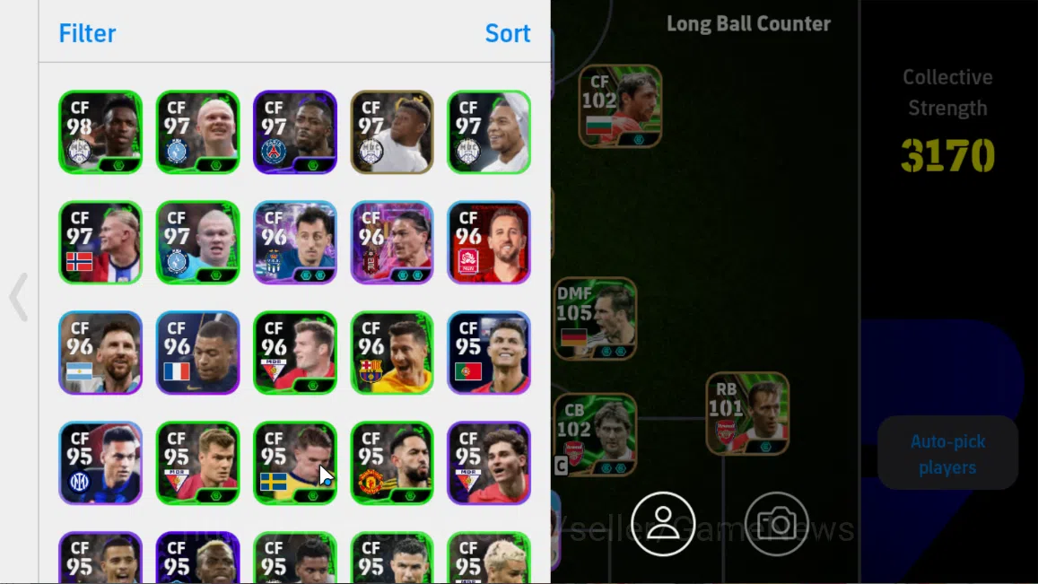 eFootball Accounts Mobile|EdenHazard(PhenomenalPass),Michael Olise(Bl image 2