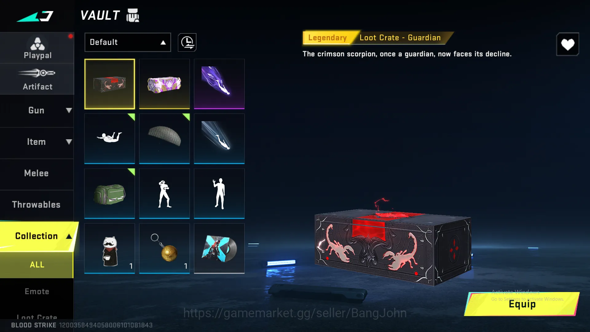 Blood Strike Accounts Others M4 Legend | AK47 Ultra | Desert Legend | URB Legend | INP9 Legend | M700 Legend | MCX Eva | UMP 2