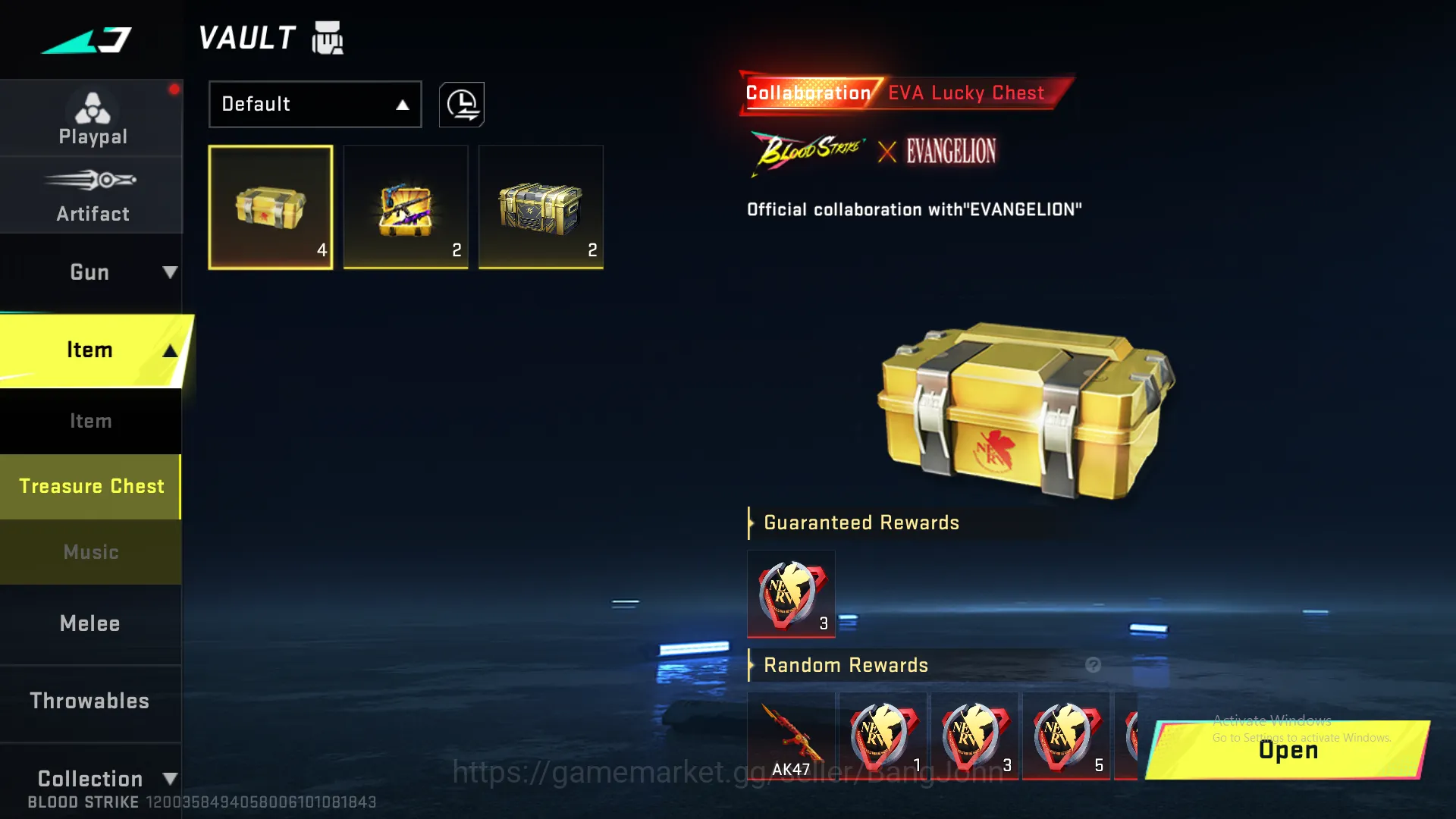 Blood Strike Accounts Others M4 Legend | AK47 Ultra | Desert Legend | URB Legend | INP9 Legend | M700 Legend | MCX Eva | UMP 3