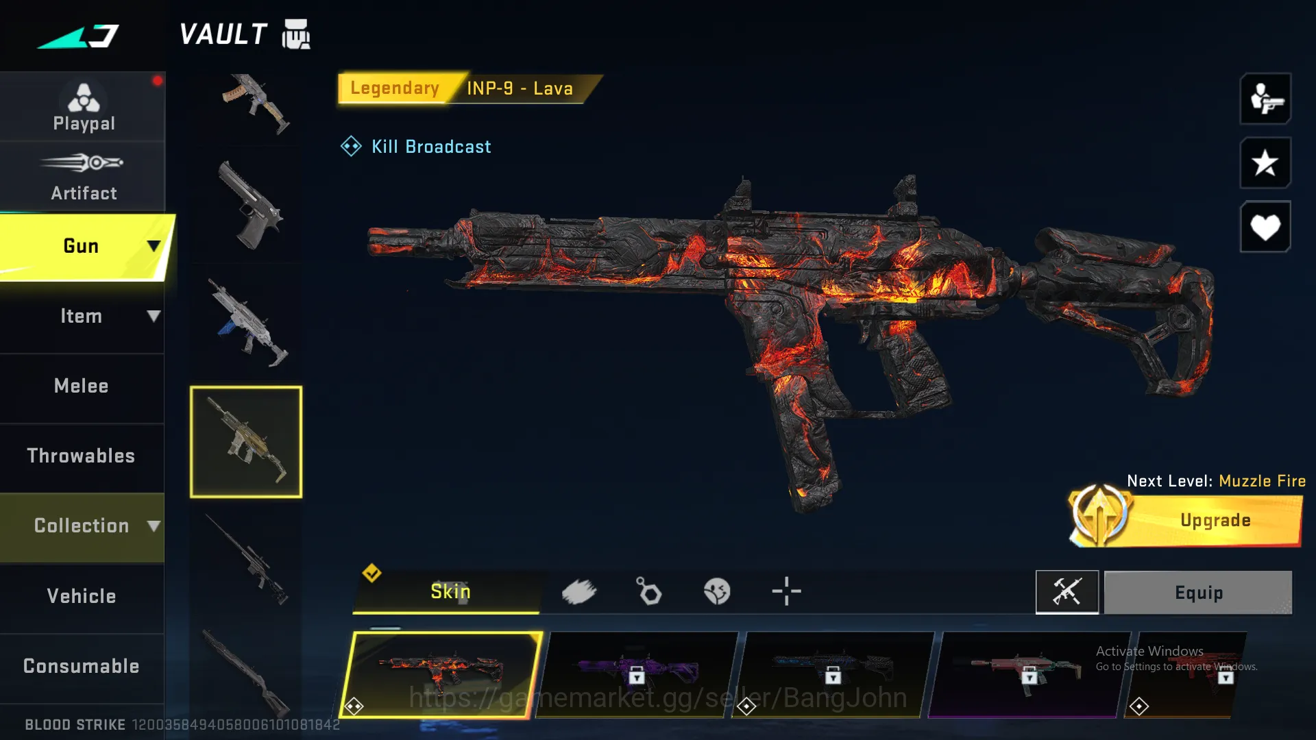 Blood Strike Accounts Others M4 Legend | AK47 Ultra | Desert Legend | URB Legend | INP9 Legend | M700 Legend | MCX Eva | UMP 8
