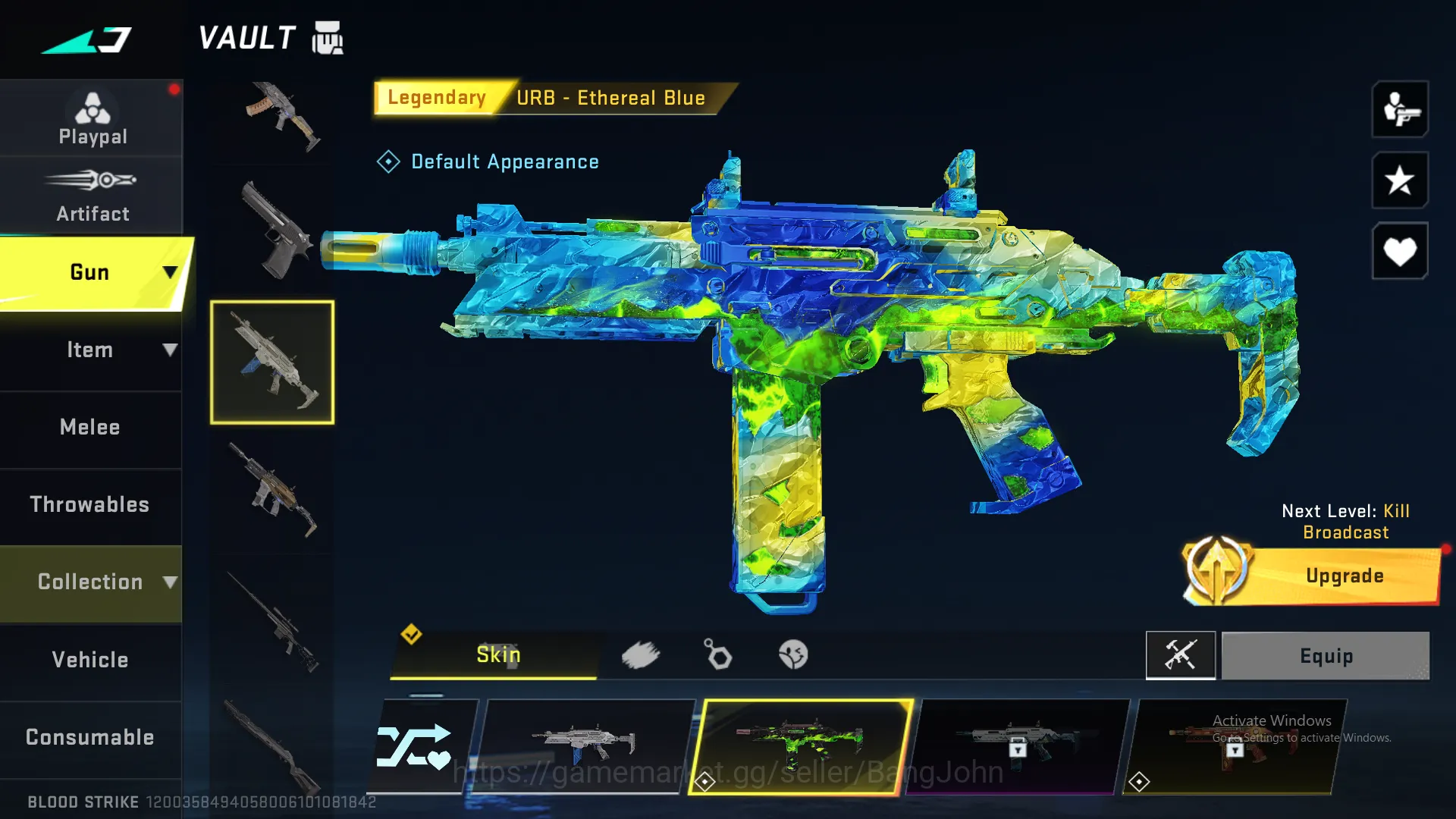 Blood Strike Accounts Others M4 Legend | AK47 Ultra | Desert Legend | URB Legend | INP9 Legend | M700 Legend | MCX Eva | UMP 9