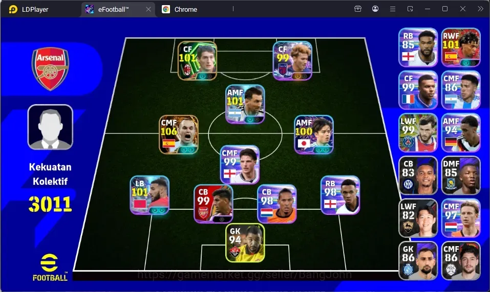 eFootball Accounts Legends & Iconic Players Android|PW 3011|BigT Iniesta,Epic Massaro,Shwt Lamine,Shwt Taketusa,Shwt 1