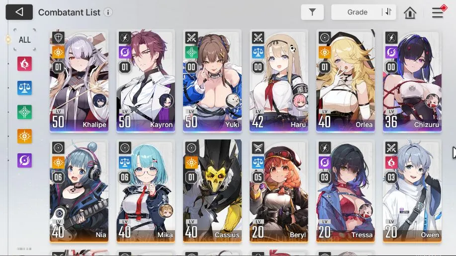 Chaos Zero Nightmare Accounts Global | LV 41 | 6 SSR [Chizuru,Haru,Khalipe,Yuki, image 5