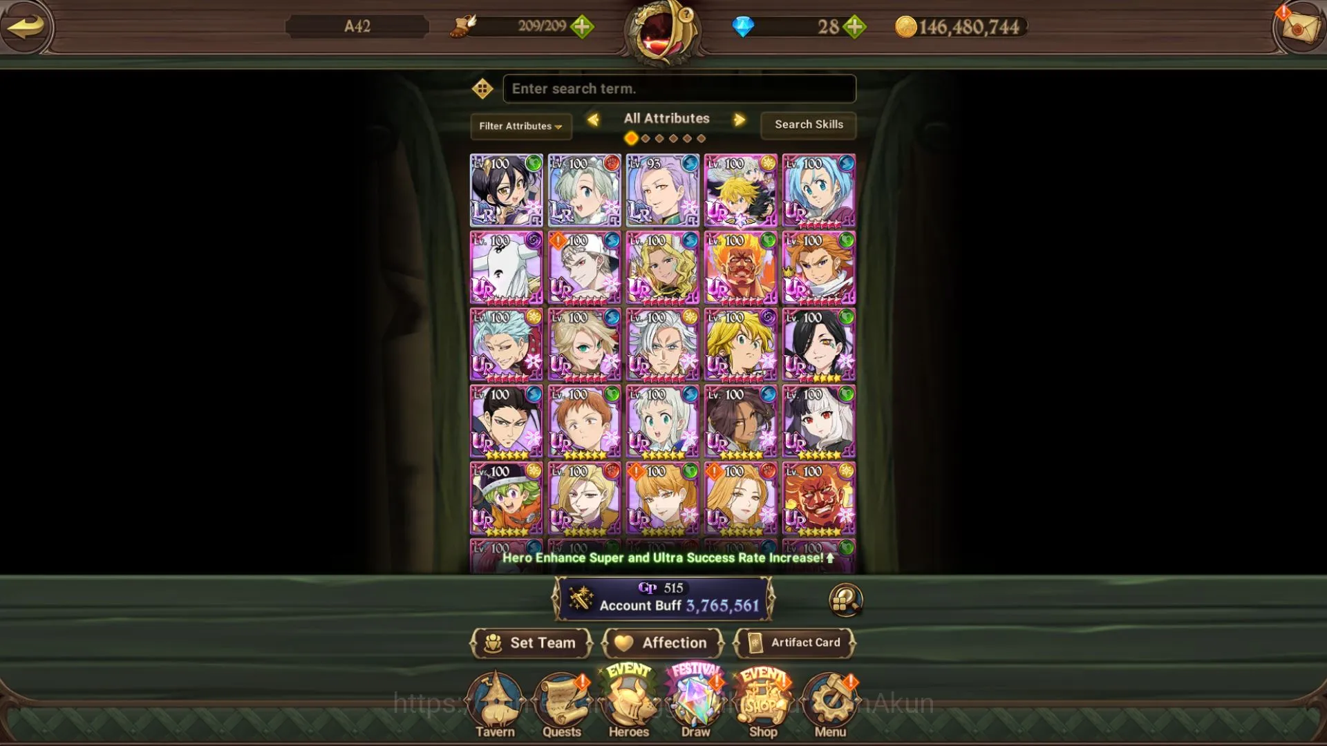 The Seven Deadly Sins: Grand Cross Midgame Asia |3,7M CC| 3LR+6UR+5Collab [Merlin2/6,Elizabet image 1