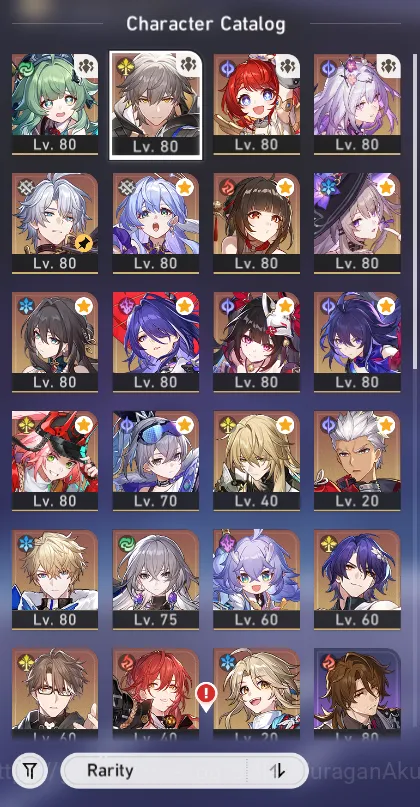 Honkai Star Rail Accounts Mid Game ASIA|TL70|14 Limited (TheHerta+Sign,Robin+Sign,Tribbie+Sign,Phainon,Castorice,Archeron 2