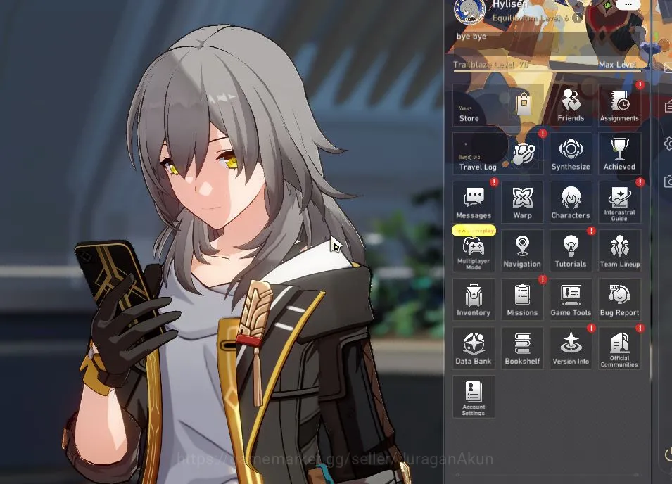 Honkai Star Rail Mid Game ASIA|TL 70|9 Limited|[Saber,Black Swan,Kafka]+Sign image 1