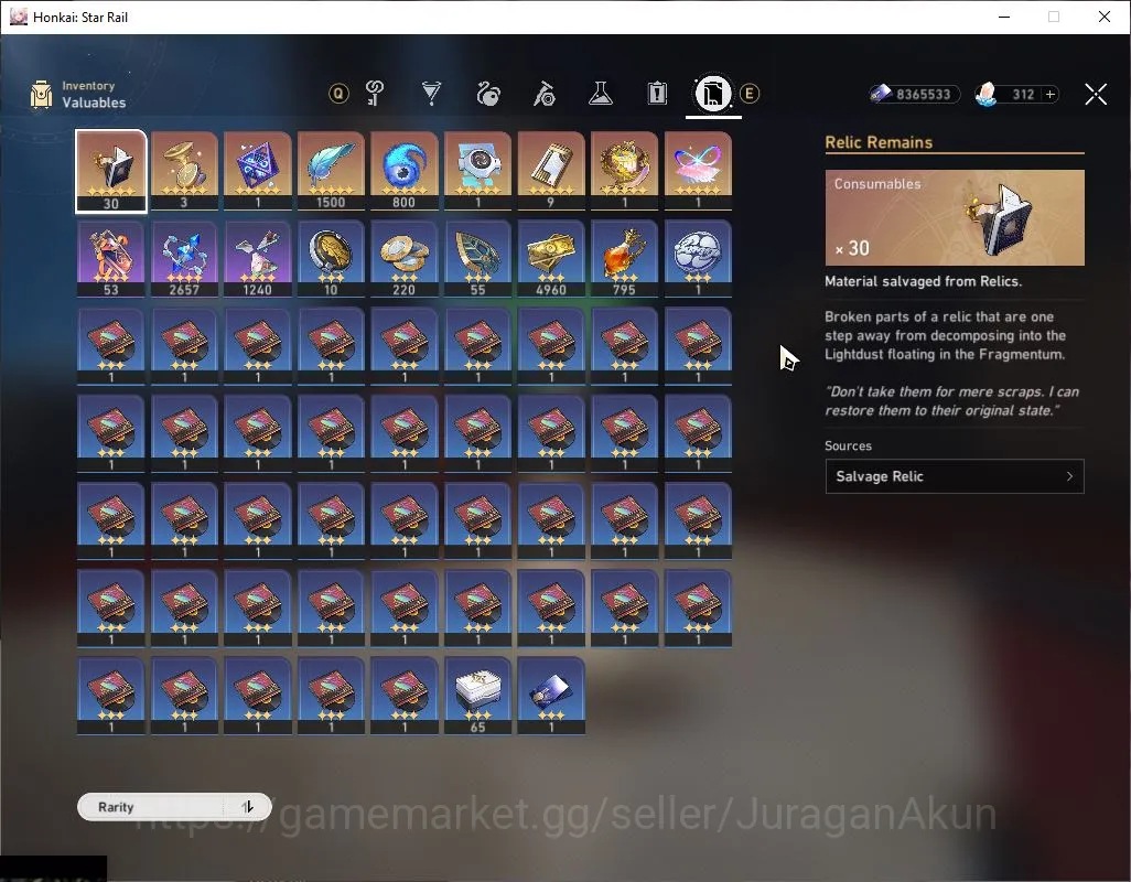 Honkai Star Rail Accounts Mid Game ASIA|TL 70|9 Limited|[Saber,Black Swan,Kafka]+Sign,DanHeng PT,Sunday,Jingliu,Etc|MC 11