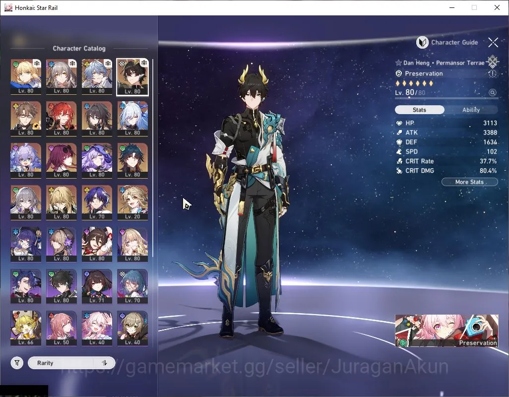 Honkai Star Rail Accounts Mid Game ASIA|TL 70|9 Limited|[Saber,Black Swan,Kafka]+Sign,DanHeng PT,Sunday,Jingliu,Etc|MC 4