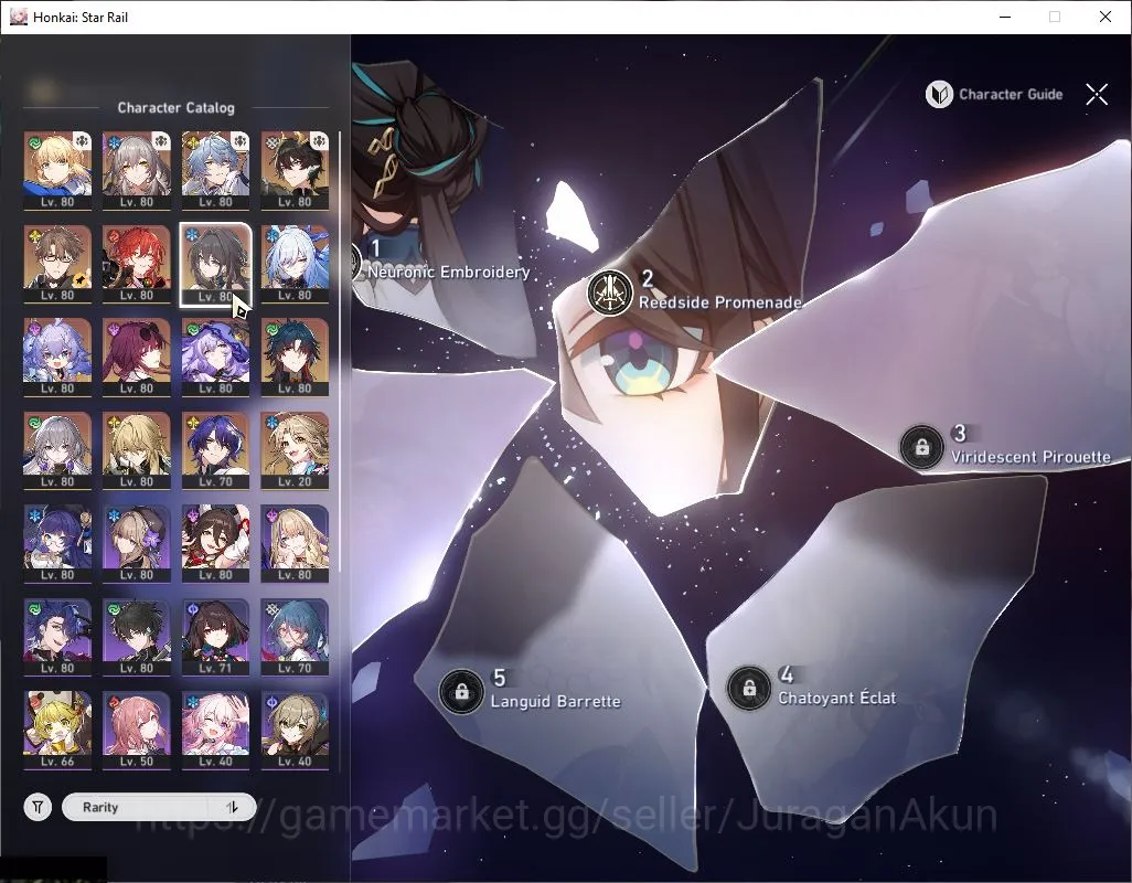 Honkai Star Rail Accounts Mid Game ASIA|TL 70|9 Limited|[Saber,Black Swan,Kafka]+Sign,DanHeng PT,Sunday,Jingliu,Etc|MC 6