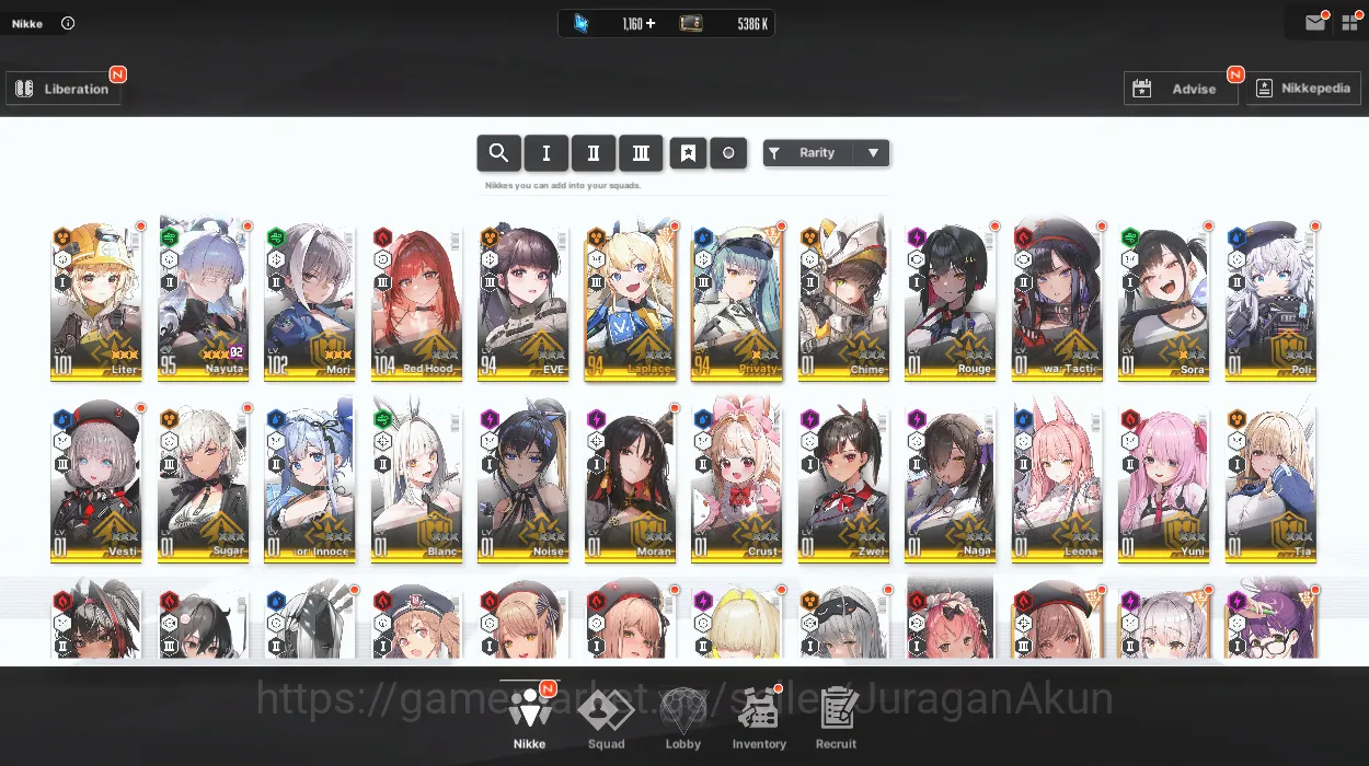 Goddess of Victory: Nikke Accounts SEA | 33 SSR | Liter LB3,Nayuta LB3,Rouge,Blanc,Na image 3