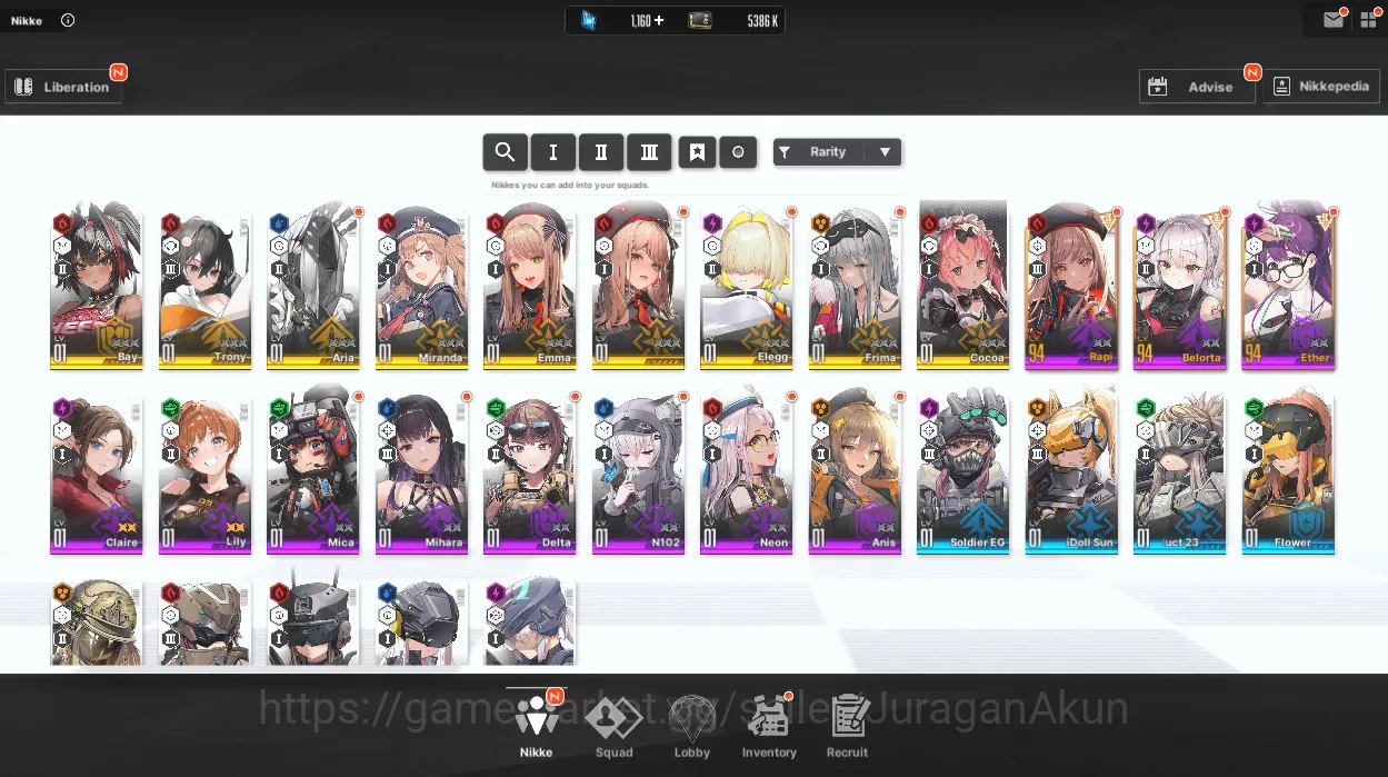 Goddess of Victory: Nikke Accounts SEA | 33 SSR | Liter LB3,Nayuta LB3,Rouge,Blanc,Na image 4