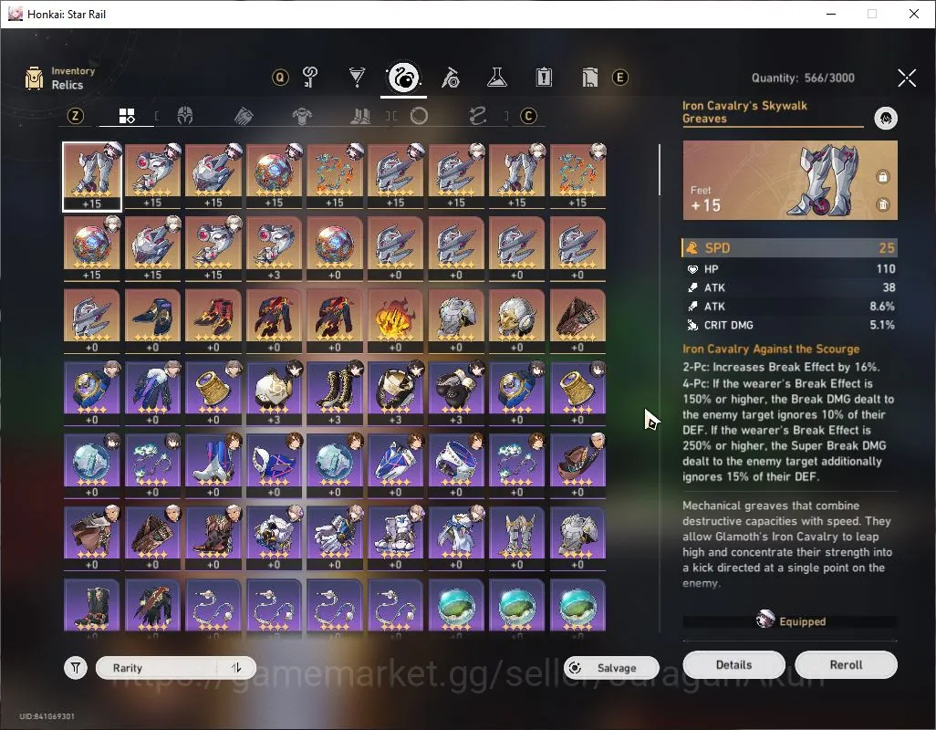 Honkai Star Rail Accounts Mid Game ASIA|TL 50|5 Limit|FireflyE1,The Dahlia,Dan Heng PT,Archer,Rua Mei|Amphoreus|MC Male|Take 4