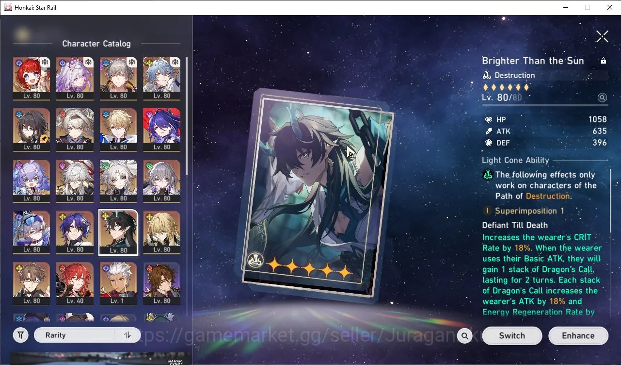 Honkai Star Rail Accounts Mid Game ASIA|TL70|11 Limits 6
