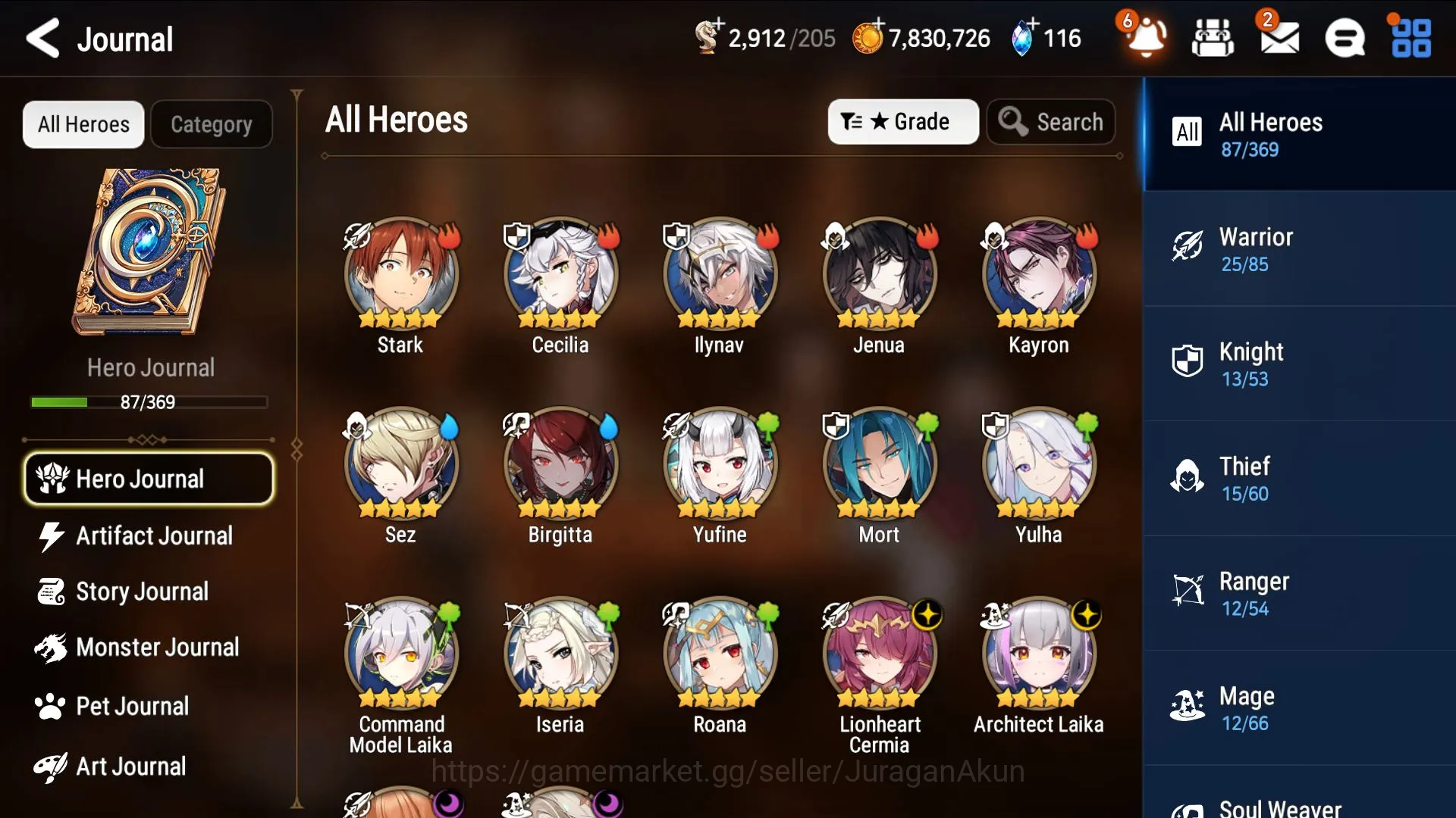 Epic Seven Accounts Global Unverif|4 ML(Cermia,Harseti,Belona,Laika.)C image 4