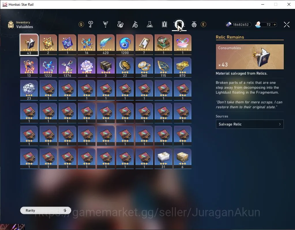 Honkai Star Rail Accounts Mid Game ASIA|TL 70|Firefly Team|16 Limit|[Phainon,Feixiao,Castorice]+Sign,Saber 10