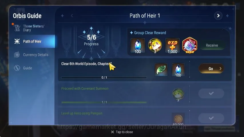 Epic Seven Accounts Starter Global Unverif|Fresh Starter|Low Progress|2 ML(Desert Jewel Basar, Har setti)+Iseria|Bless 2