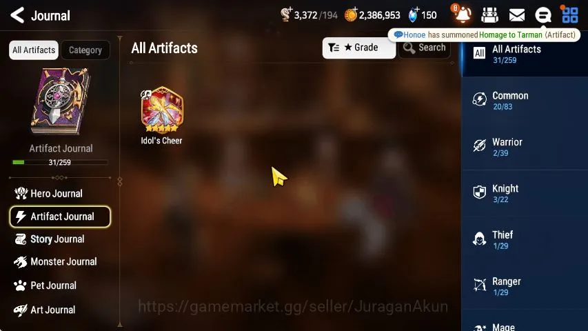 Epic Seven Accounts Starter Global Unverif|Fresh Starter|Low Progress|2 ML(Desert Jewel Basar, Har setti)+Iseria|Bless 4
