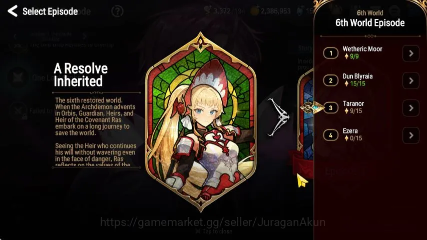 Epic Seven Accounts Starter Global Unverif|Fresh Starter|Low Progress|2 ML(Desert Jewel Basar, Har setti)+Iseria|Bless 6