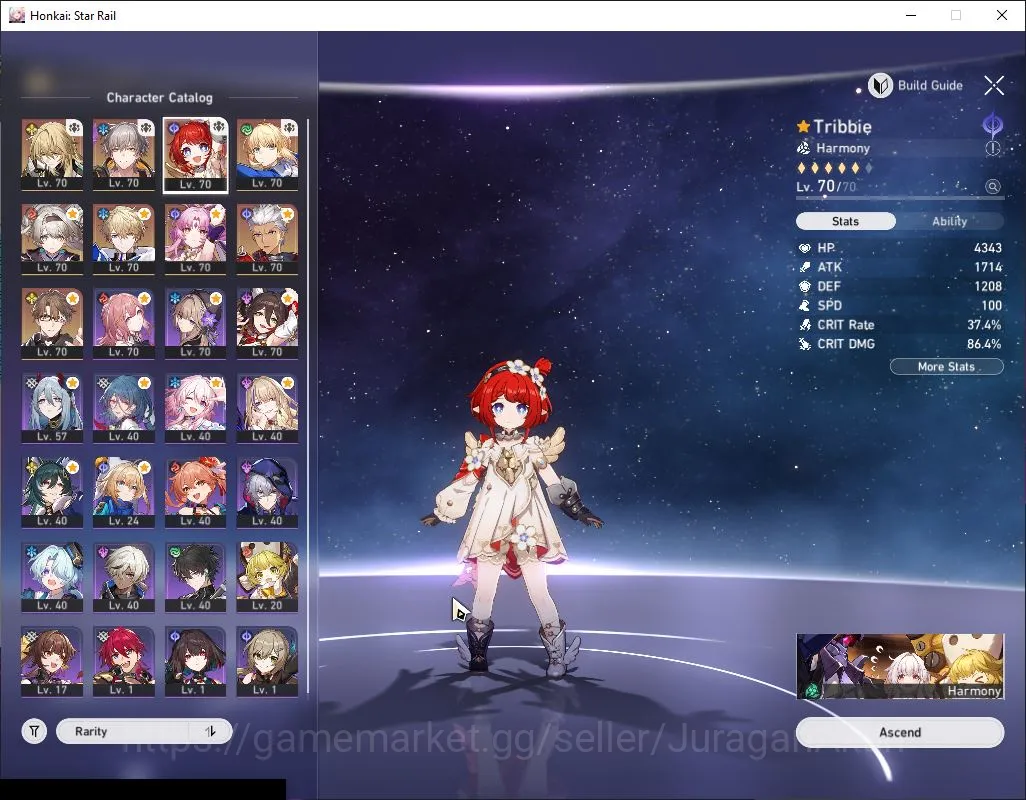 Honkai Star Rail Accounts Mid Game ASIA|TL59|3 Limit [Saber+Sign,firefly,Tribbie,Luocha,Archer,Etc]|Amphoreus|Take 2