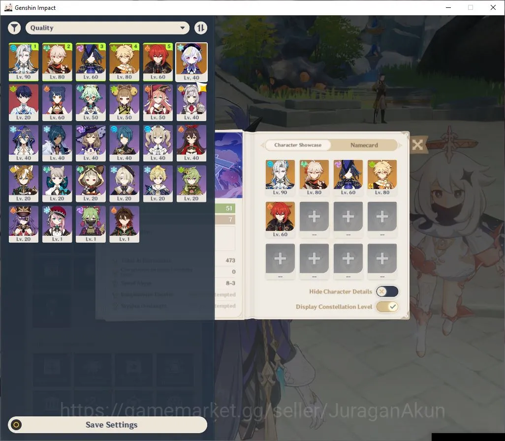Genshin Impact Accounts Mid Game ASIA | AR 51 | 3 Limited+2 [5 Star Weapon]|Neuvillette+Sign,Kazuha+Sign,Clorinde| MC Male 2