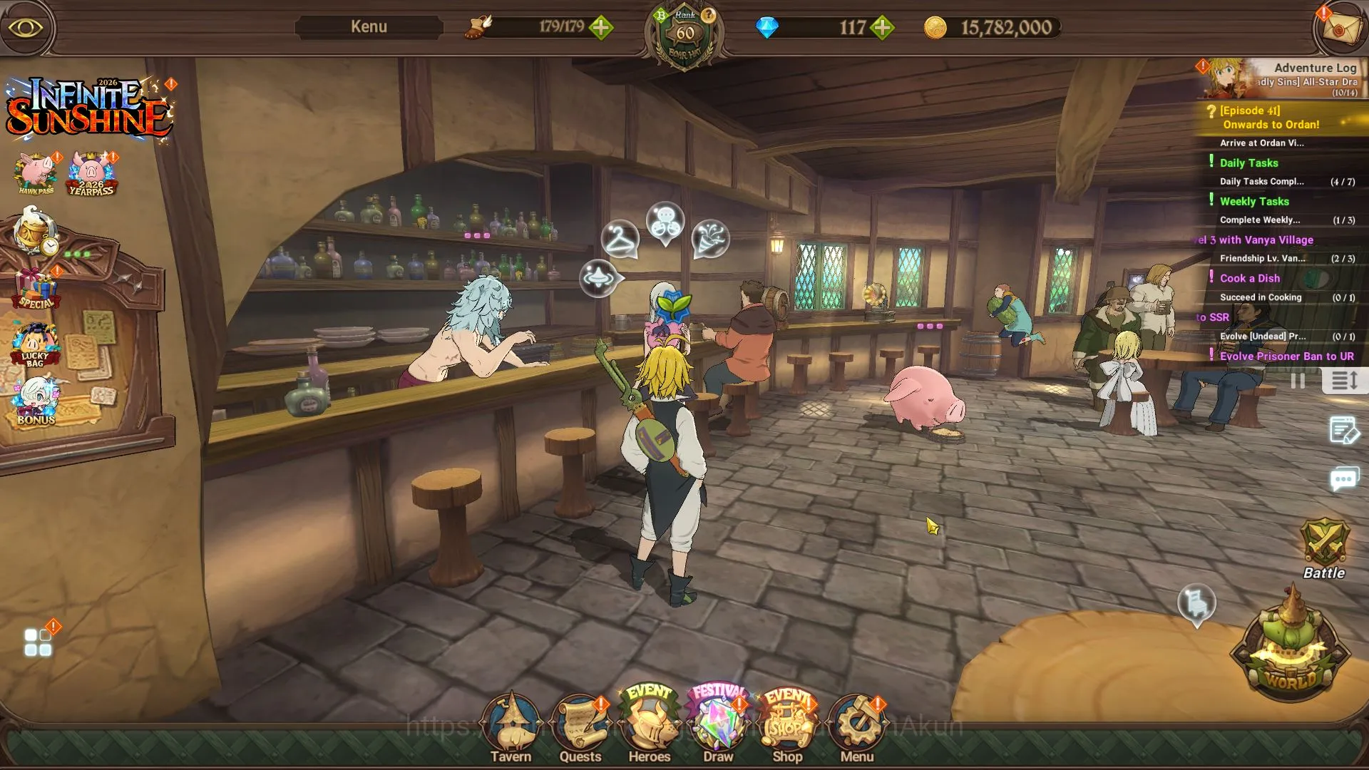 The Seven Deadly Sins: Grand Cross Starter Global | Starter | 1,1M CC,Ch4 | 5 UR | Arthur 3/6 image 1