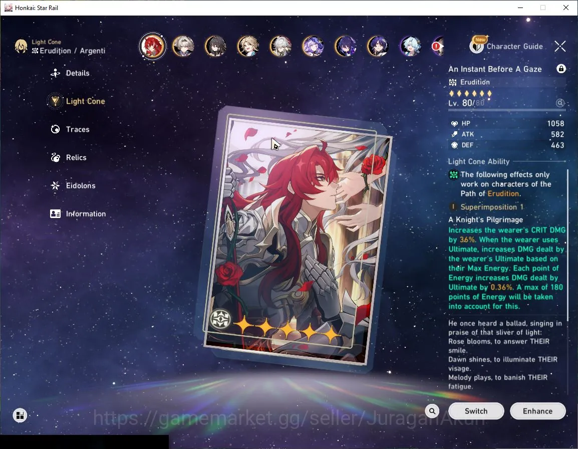 Honkai Star Rail Mid Game ASIA [TL70]12 Limited (Argenti+Sign,Firefly+Sign,J image 1