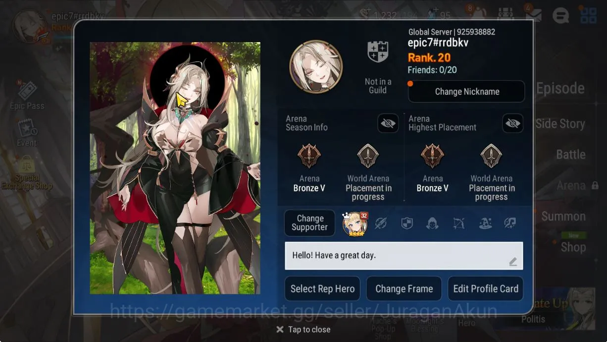 Epic Seven Accounts Starter Global Unverif|Fresh Starter|Low Progres|2ML (Harsetti,Silver Blade 5