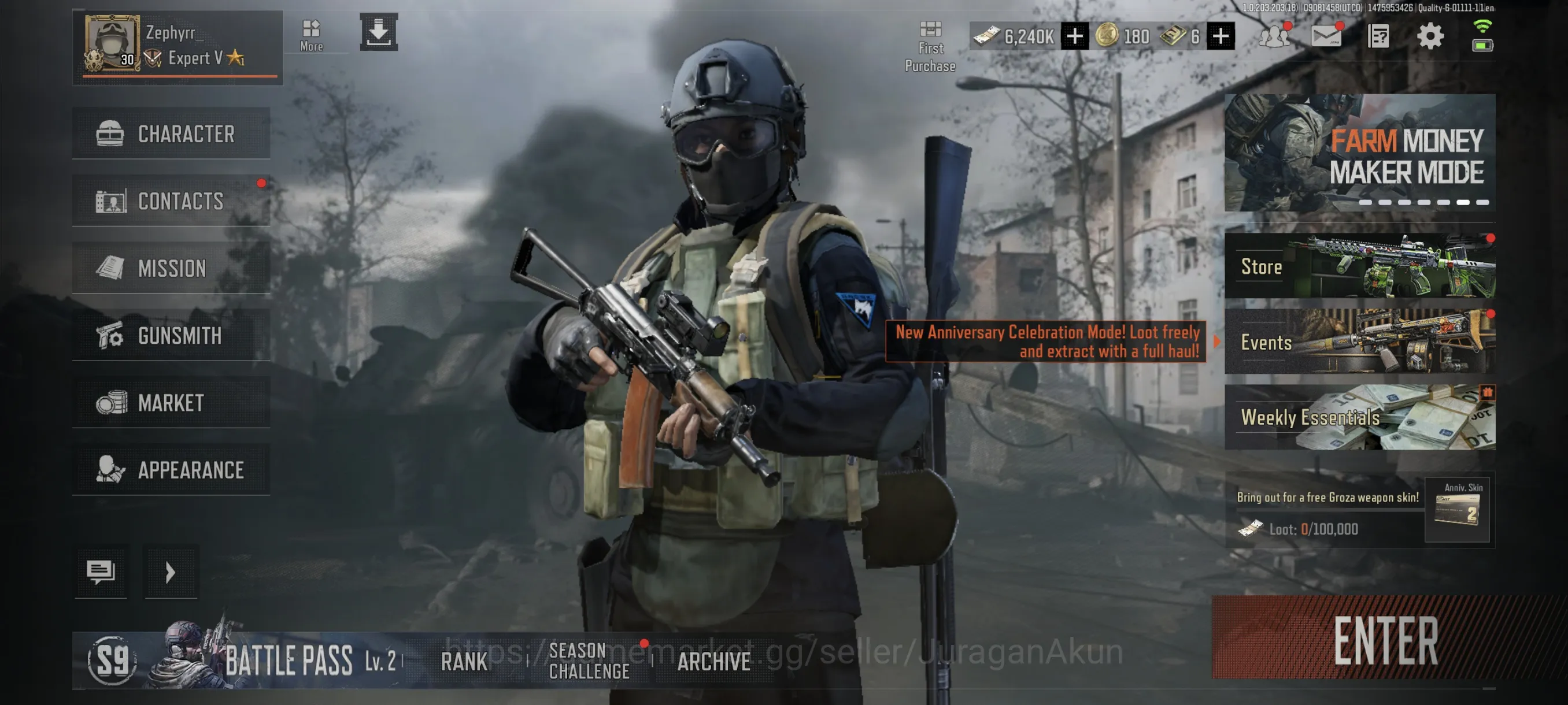 Arena Breakout Accounts [MOBILE] SV19M|Koen 6,2M|CBT Account,Tittle Trailb image 4