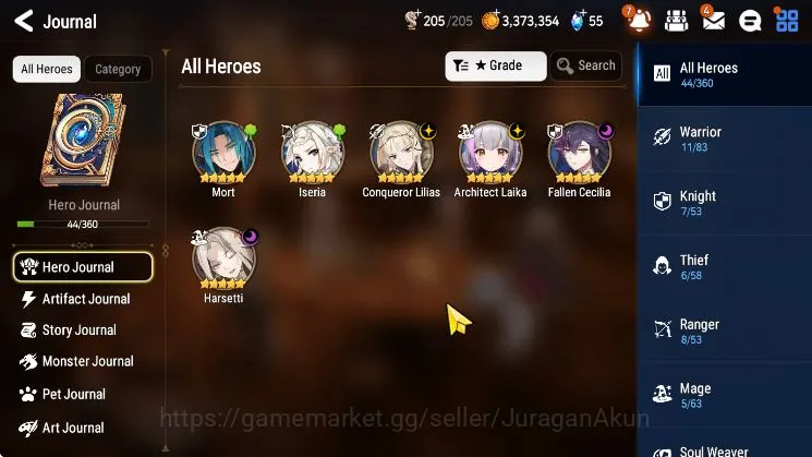 Epic Seven Accounts Global Unverif|Best Starter|Low Progress|4 ML(Hars image 2