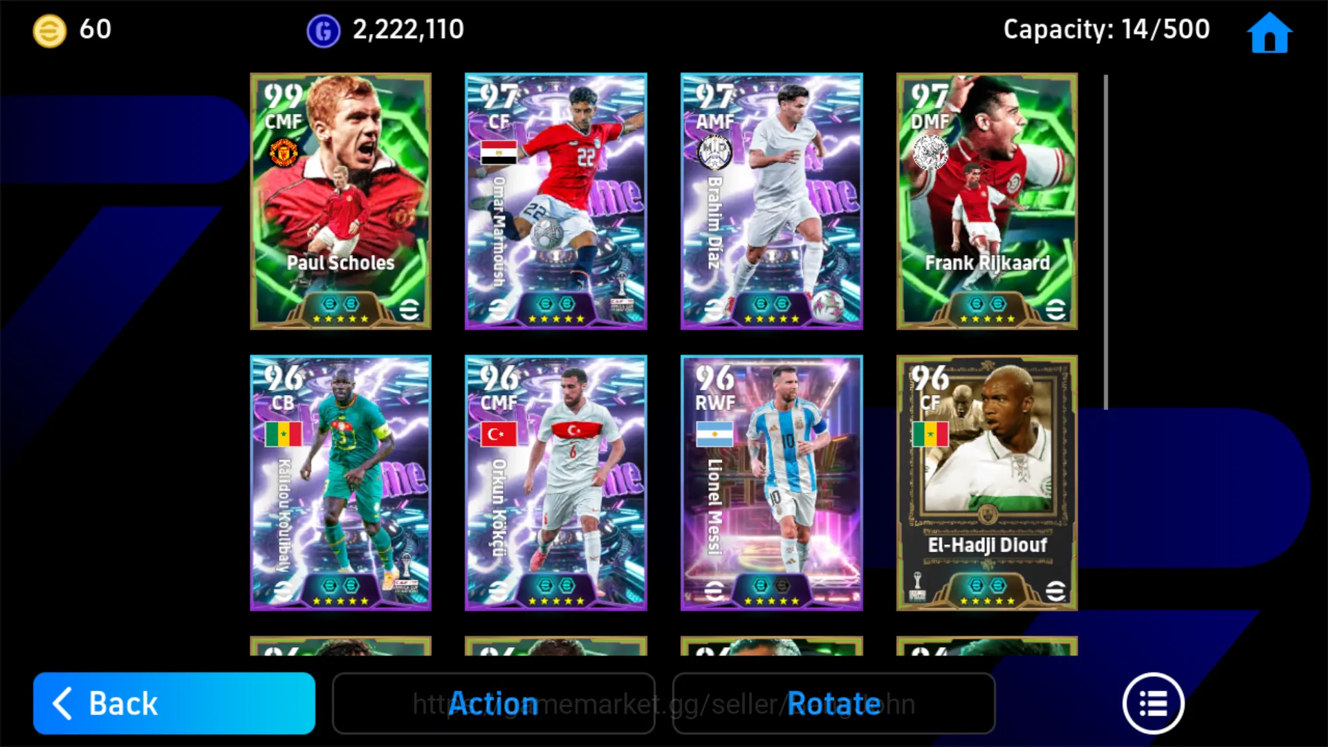 eFootball Accounts Others Power 3144 | Paul scholes Epic DB | Omar Marmoush Show Time | Brahim Diaz Show Time |EFB203B 3