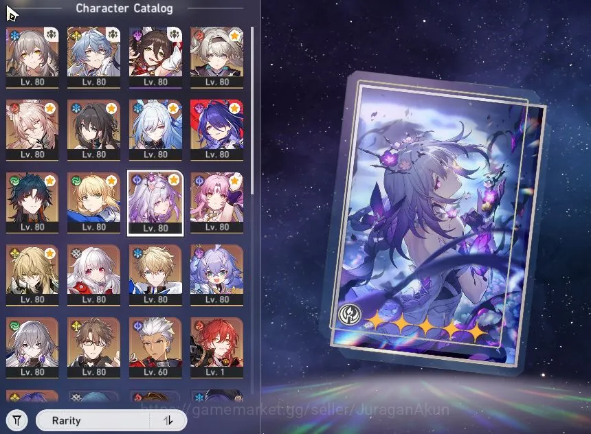 Honkai Star Rail Accounts End Game ASIA [TL70]10 Limited[Acheron E1 + Sign,Castorice +Sign, Saber +Sign,Archer +Sign 10