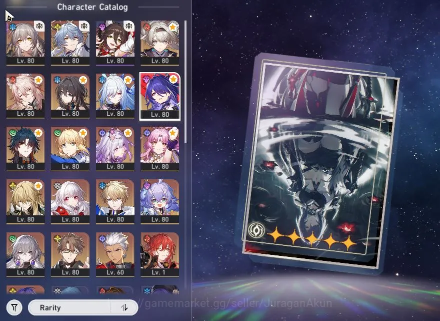 Honkai Star Rail Accounts End Game ASIA [TL70]10 Limited[Acheron E1 + Sign,Castorice +Sign, Saber +Sign,Archer +Sign 3