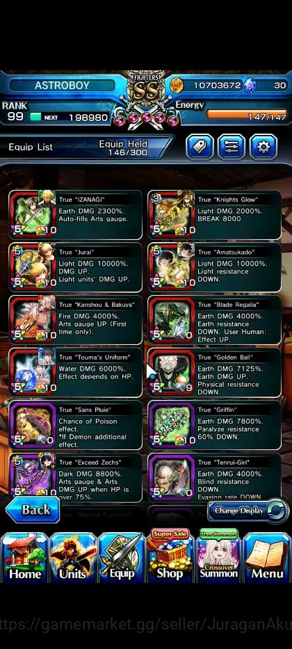 Grand Summoners Accounts Mid-Game Global|Rank 99|18 3