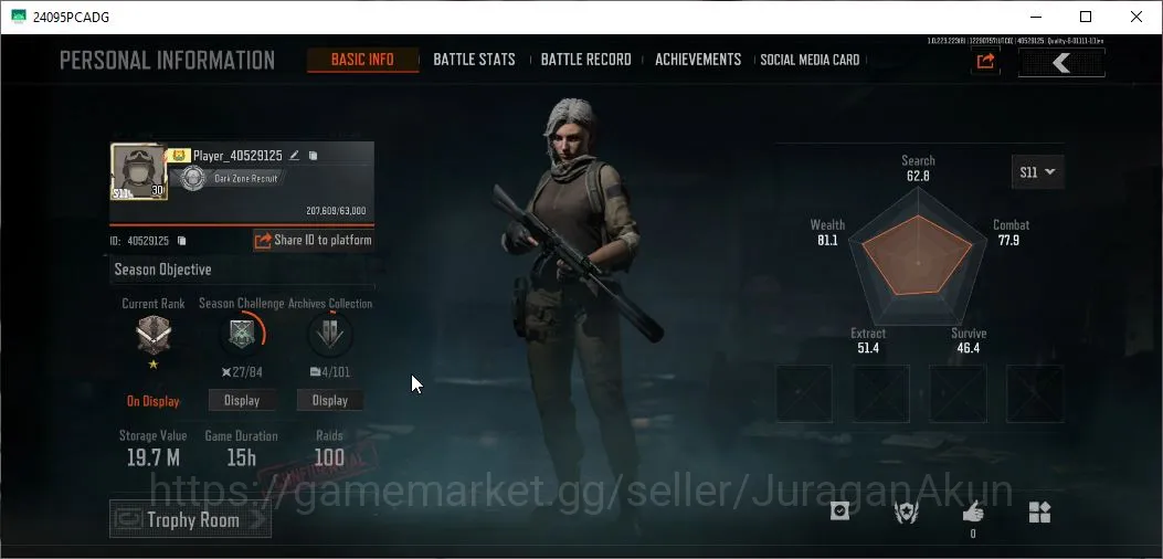 Arena Breakout Mid-Tier [MOBILE] Lv30|SV 19,7M|CV 16M|Forest MP5,4 Skin Ce image 1