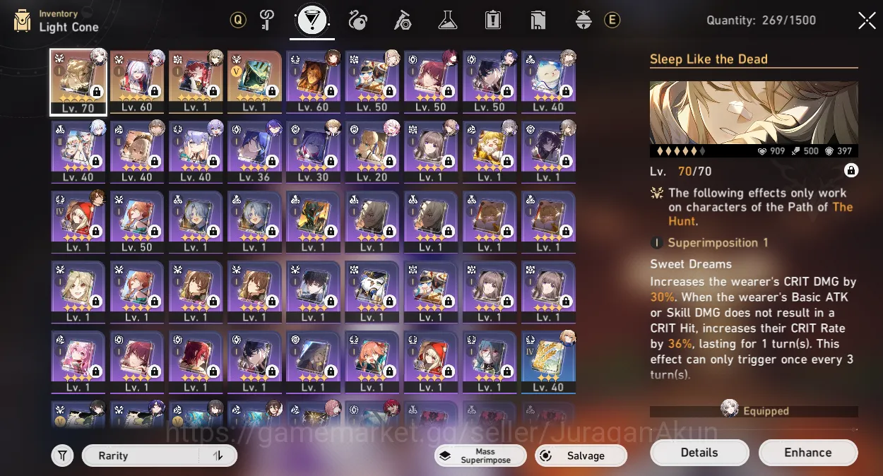 Honkai Star Rail Accounts Mid Game ASIA [TL61] 8 Limited (Acheron, Ruan Mei, Lingsha, Feixiao &ETC)|Penacony|Take 8