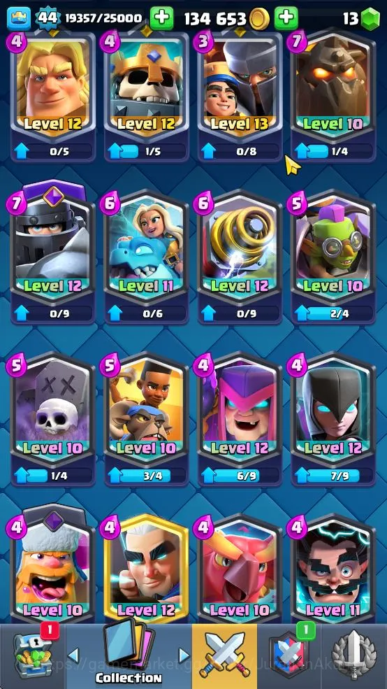 Clash Royale Accounts Lvl 44|Trophy 8168|KTL 14|Limited Skin|Card 120|1  image 4