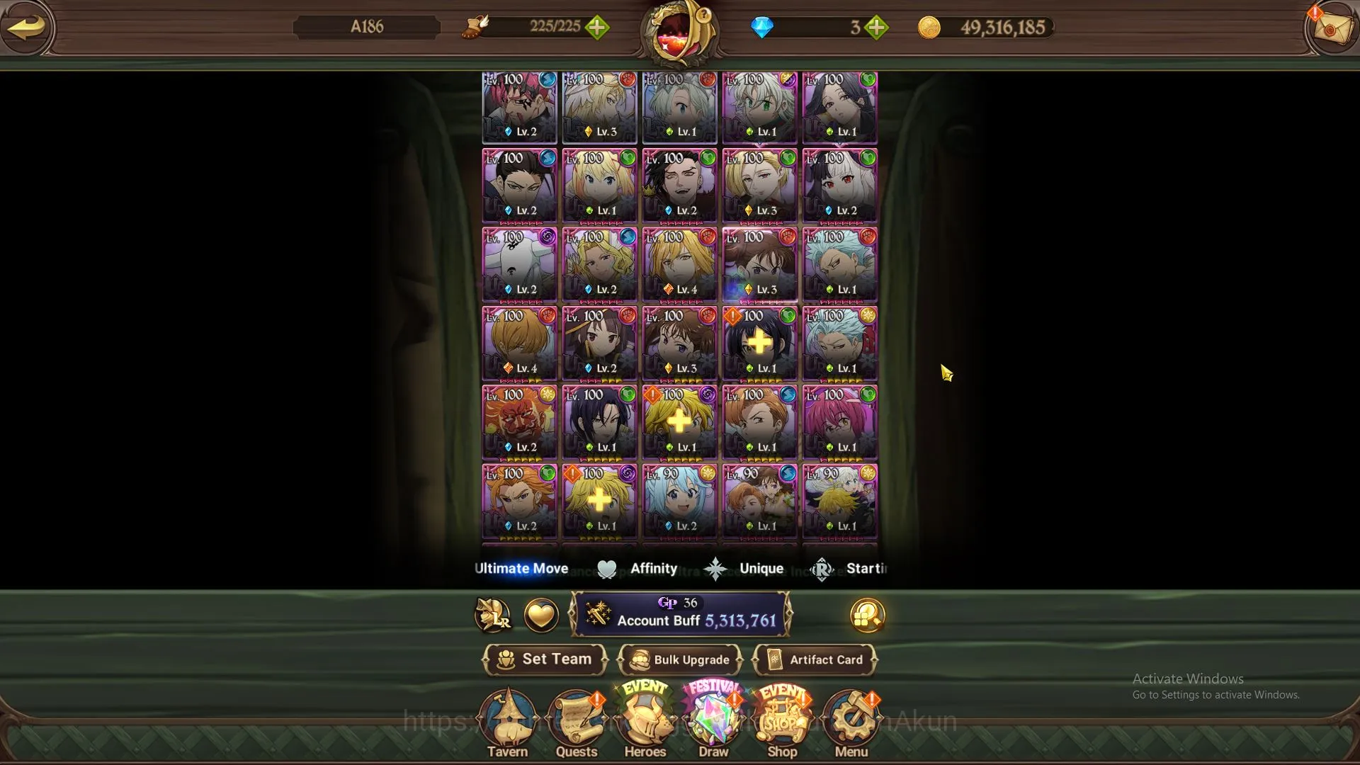 The Seven Deadly Sins: Grand Cross Accounts ASIA|5,3M CC|3 LR+11 UR+Full Collab Konosuba|Burnh image 2