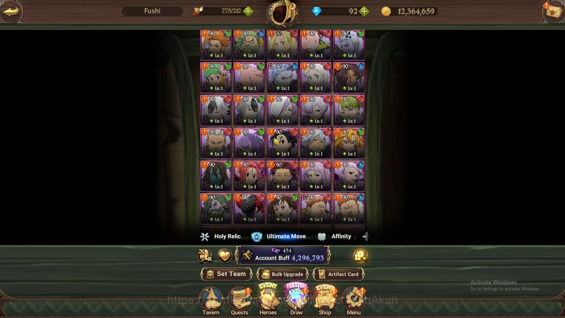 The Seven Deadly Sins: Grand Cross Accounts Asia|4,2 M CC|3 LR+5 UR+Many Collab|Ludociel2/6,Be image 4