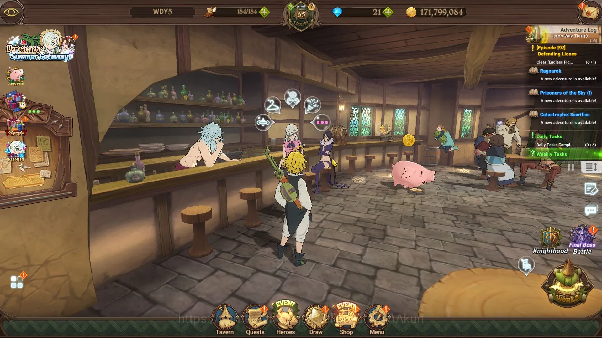 The Seven Deadly Sins: Grand Cross Midgame Asia |2M CC| 1 LR + 4 UR (ODK 3/6,DKM 2/6, Lancelo image 1