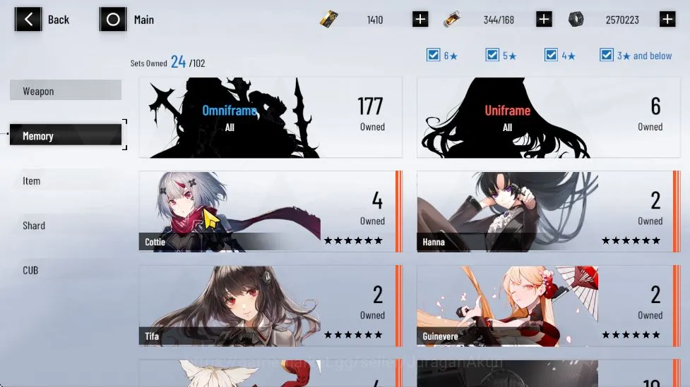 Punishing: Gray Raven Accounts ASIA | Lucia CW SS+Sign), Feral, LunaLaurel | Char image 5