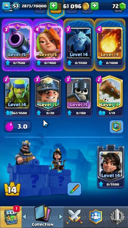 Clash Royale Accounts High-End Lvl 53|Trophy 10000|Limited Skin Emote|KTL 14|Card 118|13 EVO,5 Champ,21 Legend,33 Epic,30 4
