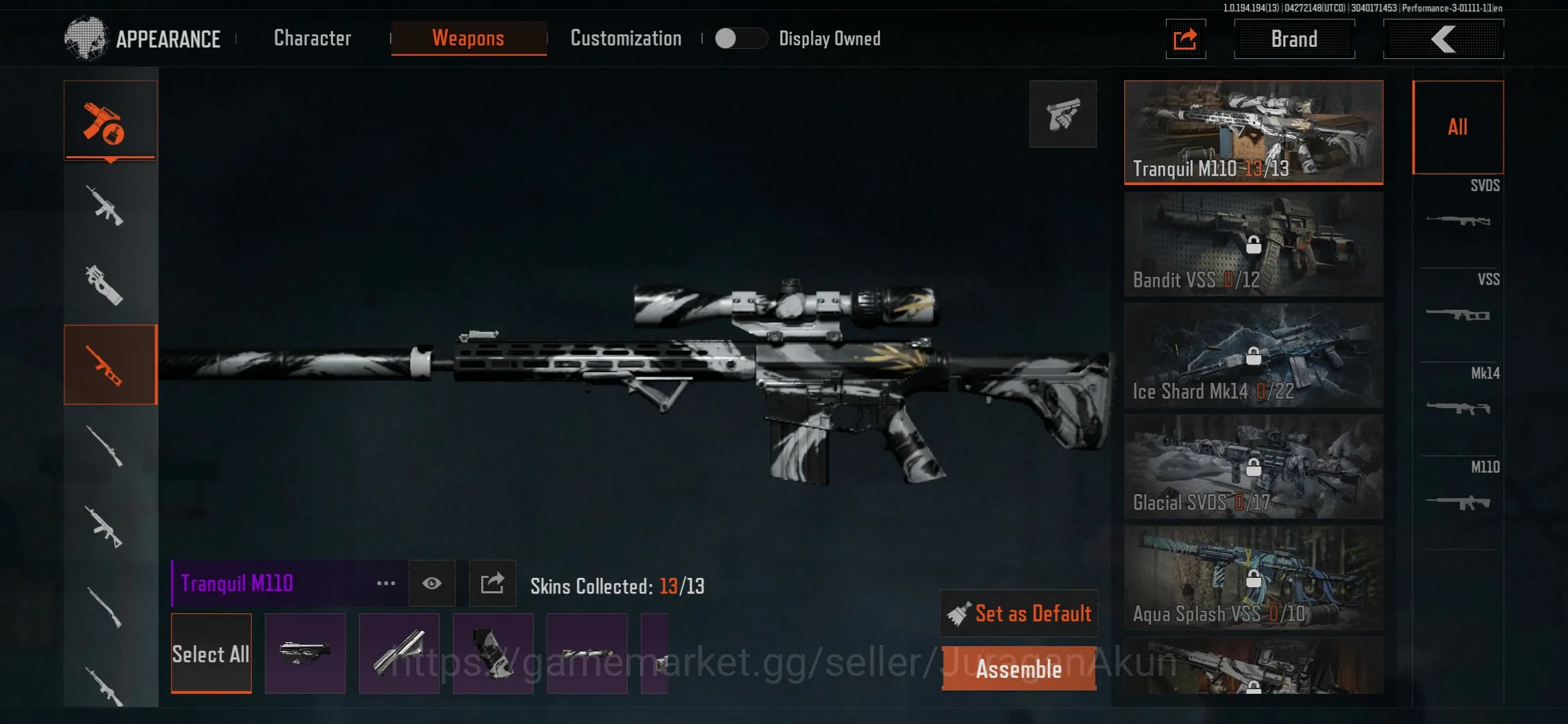Arena Breakout Accounts Mid-Tier [MOBILE] SV 22.7M | Koen 17.4M | Skin AEK,G36,ARX160,MP5,M110 | Many Guns and Equip|Log 8