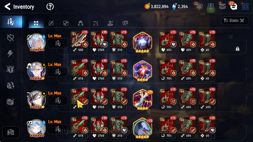 Epic Seven Accounts Mid-Tier Asia Unverif|7ML(Harsetti,HellionLua,kayron,etc)&(Lethe,Fenne,etc)8k 7