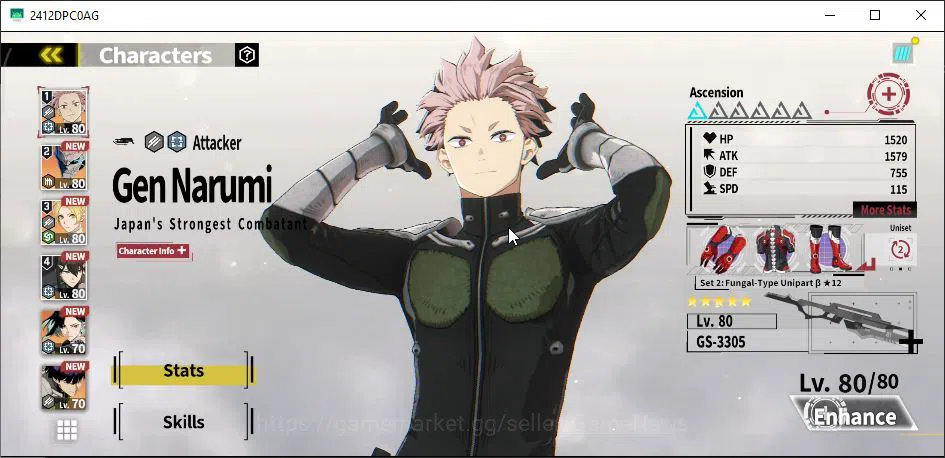 Kaiju No. 8 The Game Accounts [MOBILE] PR 40|7 SSR 2 Limit | Mina Superb (Hikari shinomiya+Sign,Gen JST A1+SignA2,Rin 2