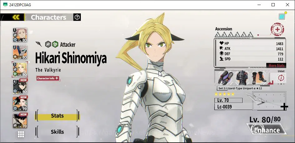Kaiju No. 8 The Game Accounts [MOBILE] PR 40|7 SSR 2 Limit | Mina Superb (Hikari shinomiya+Sign,Gen JST A1+SignA2,Rin 3