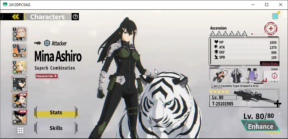 Kaiju No. 8 The Game Accounts [MOBILE] PR 40|7 SSR 2 Limit | Mina Superb (Hikari shinomiya+Sign,Gen JST A1+SignA2,Rin 4