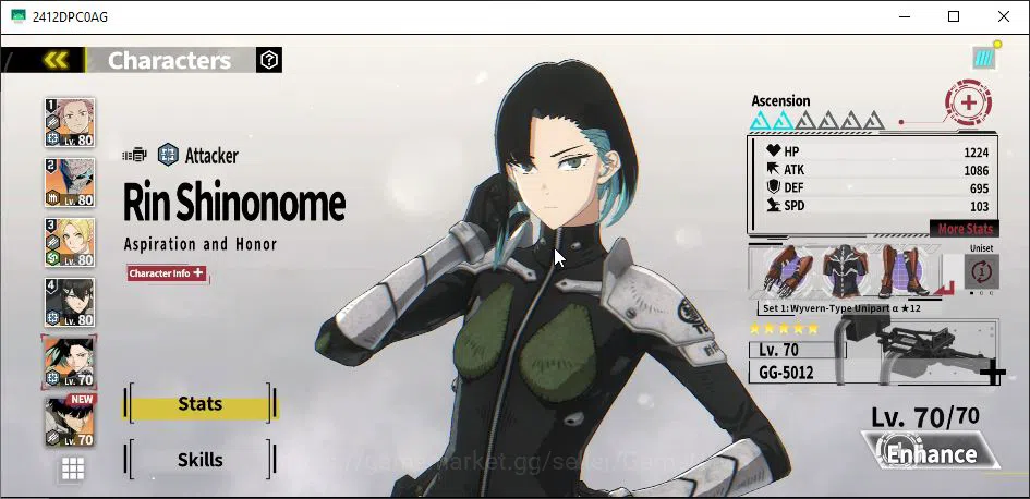 Kaiju No. 8 The Game Accounts [MOBILE] PR 40|7 SSR 2 Limit | Mina Superb (Hikari shinomiya+Sign,Gen JST A1+SignA2,Rin 5